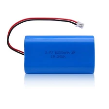 3.7V 5200mah-19.24Wh Rechargeable Battery Pack Lithium Ion Batteries with PH2...