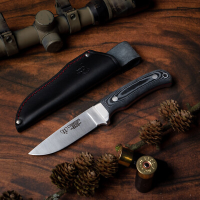 Cuchillo CUDEMAN Safari 116-M Hoja 10 cm. Acero Mova Mango Micarta Negra. Knive