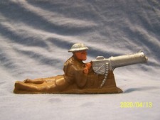 VINTAGE BARCLAY B63 / 728 MACHINE GUNNER LYING FLAT - CAST HELMET  ORIGINAL  