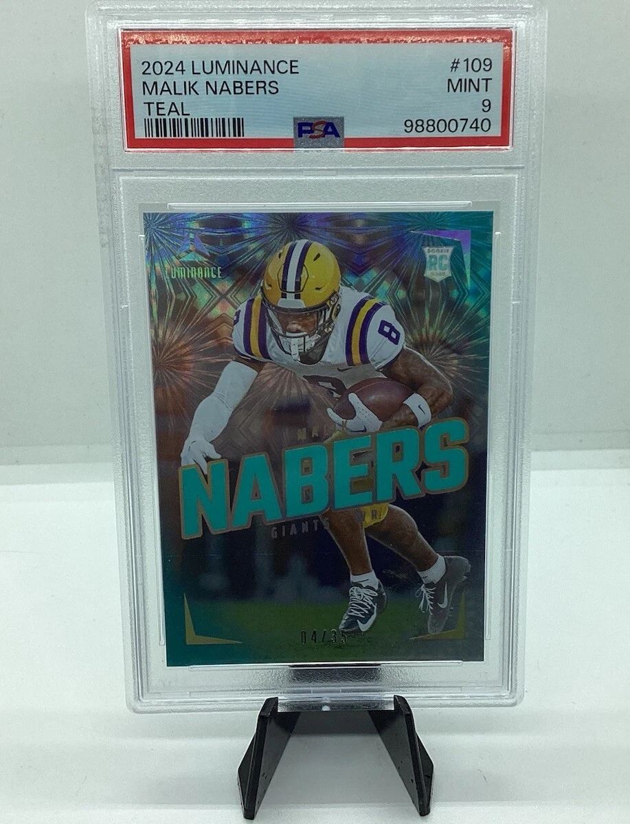 Malik Nabers Panini Luminance #109 Teal