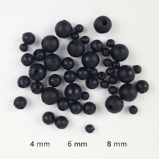 1000 St. GUMMI ANGEL PERLEN ø 4-8mm Kugeln K...