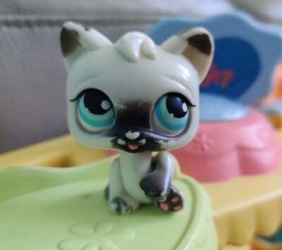 LPS First Generation Cat Authentic 2005 Black and White Blue Eyes A277 ...