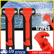 1/2PCS Emergency Escape Tool Car Window Glass Hammer Breaker Seat Belt Cutter