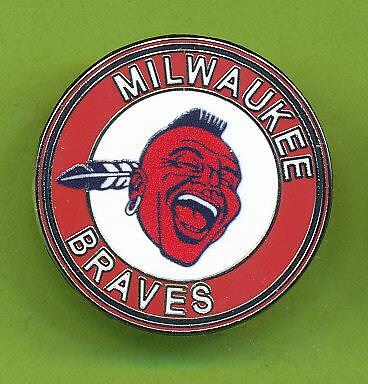 High Quality 1'' Enamel Lapel Pin - Milwaukee Braves  Retro