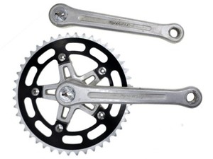 Vintage Sugino super maxy Old School BMX Cranks w/44t Chainring & Tange BB 170mm