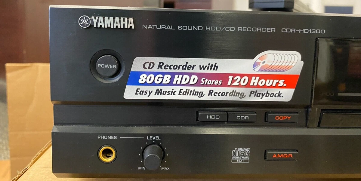ヤマハ HDD/CDレコーダー ゴールド CDR-HD1300(N) 中古ヤマハ HDD&frasl;CDレコーダー ゴールド CDR-HD1300(N) □往年の名