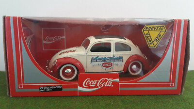 VOLKSWAGEN COCCINELLE berline 1958 COCA COLA blanc 1/17 no 1/18