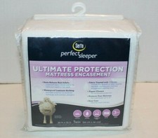 NEW Serta Perfect Sleeper Ultimate Protection Mattress Encasement White Twin