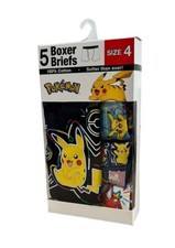 NEW Handcraft 5 Pack Boys Boxer Briefs - Pokemon - 100 Cotton