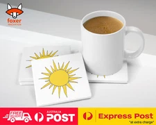 COASTER COFFEE DRINKING MAT|SEAMLESS CUTE SUN