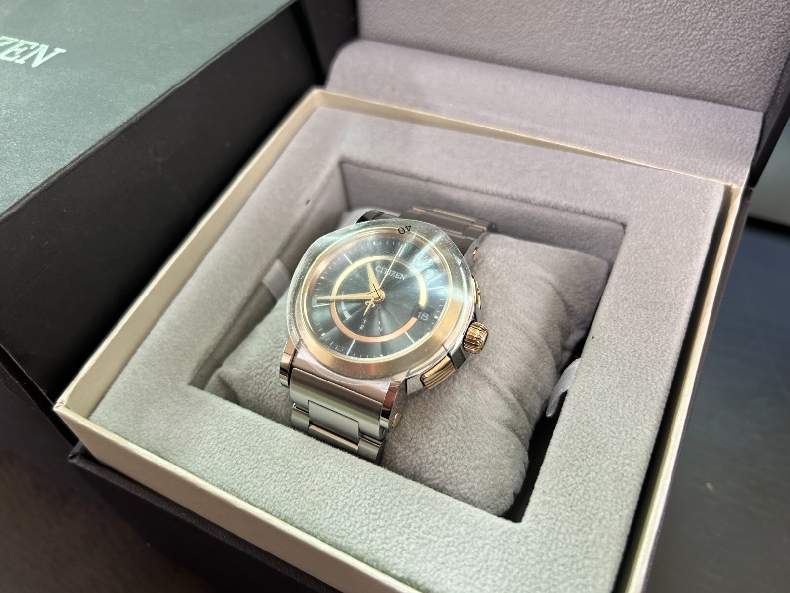 Citizen Solar Radio Waves Eco Quartz Mens Watch Cng72-0012 Black