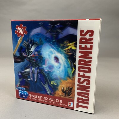 Transformers 150 Piece Super 3D Puzzle Age of Extinction 2014 MB SEALED NIB