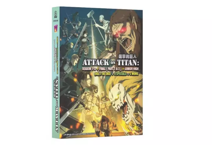 DVD Attack On Titan: Season 1-4 Complete Anime~With English