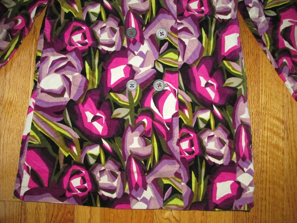 Chaqueta gabardina Missoni for Target Girls talla L púrpura pasión floral terciopelo Foto 3 de 4