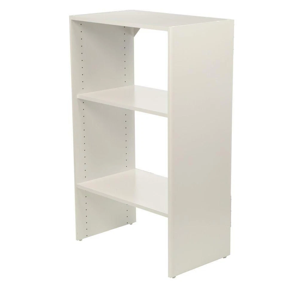 Organizador Apilable Closetmaid 3 Estantes Ajustables Blanco 25 Pulg. W X 41,5 pulgadas H Foto 2 de 4