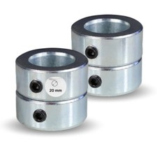 4 x FROSAL Stellringe Stahl verzinkt Achse Welle 20mm Bollerwagen Sackkarre