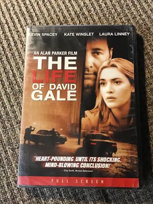 THE LIFE OF DAVID GALE 2003 DVD BRAND NEW FULLSCREEN EDITION KEVIN SPACEY