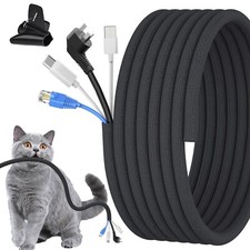 1/2 inch Cord Protectors from Pets No Chew, 10ft Wire Protector Cord Covers f...