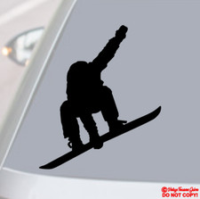 Snowboarder Snowboarden Vinyl Aufkleber Sticker Auto Fenster Wand Stoßstange Dope Trick