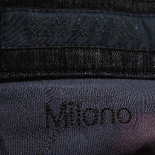Handverlesen Neu mit Etikett 5 Taschen Jeansschnitt Hose Größe 33 US in einfarbiger schwarzer Baumwollmischung - Bild 12 von 20