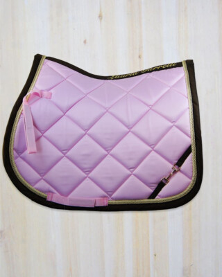 NEU HKM Lauria Garrelli Golden Gate Bit Schabracke, Full, Baby Pink, Allzweck