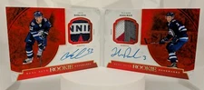 2017-18 UD The Cup Dual Auto Rookie Bookmarks Jack Roslovic Tucker Poolman