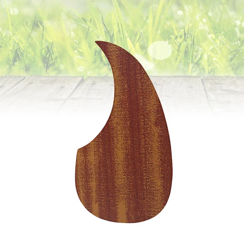  Wood Grain Guard Plate Acoustic Guitar Pickguard Fit Finger Picks for