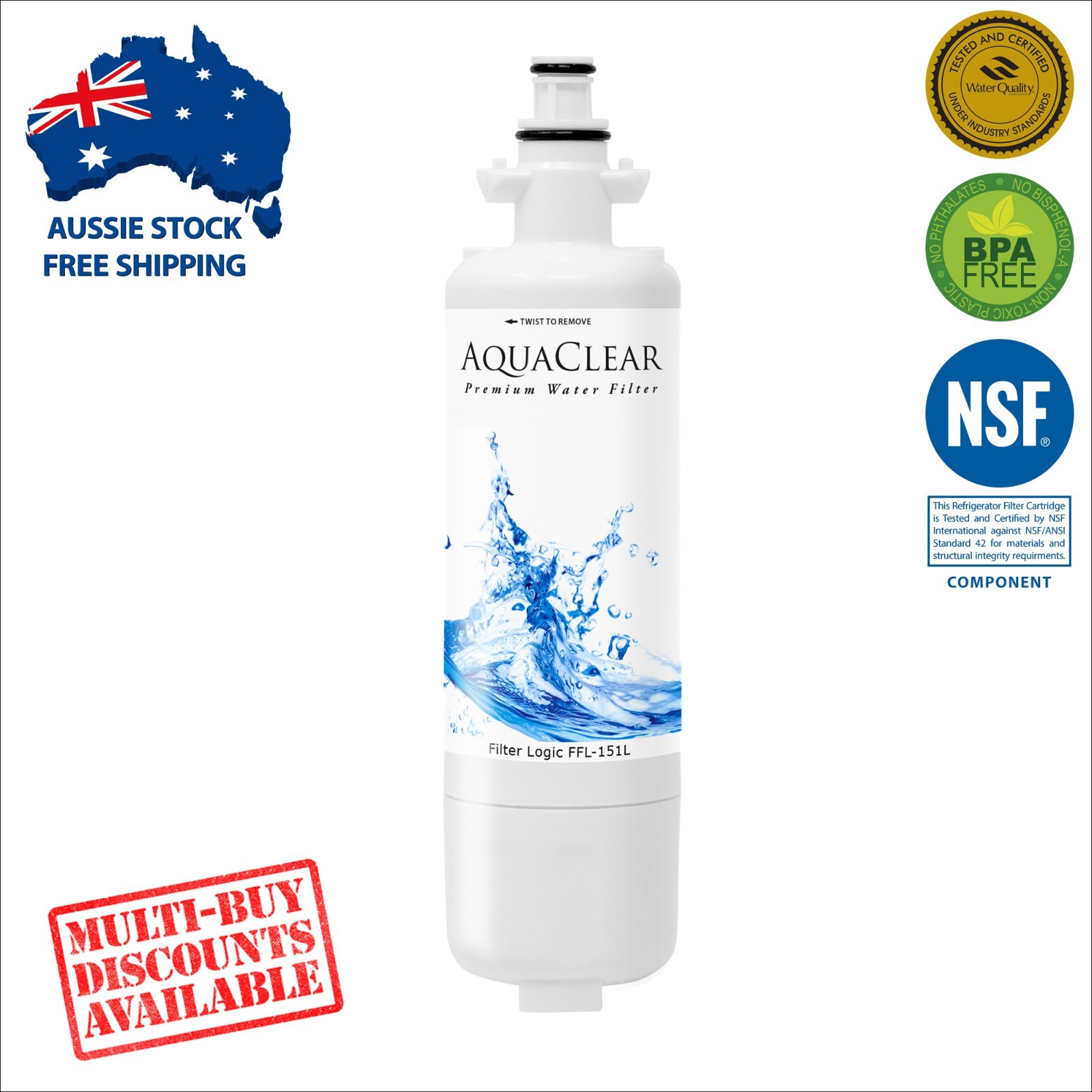 FFL151L Premium Compatible Water Fridge Filter Fits LG LFX28968ST eBay