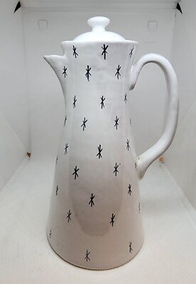 Vintage Joyful Raymor Chocolate Pot 342-B Italy Atomic Decor 8'' Tall ~ Used