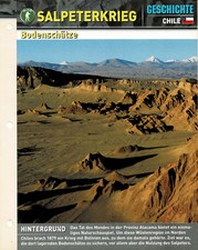 Salpeterkrieg Chile - Bodensch&auml;tze - Infokarte