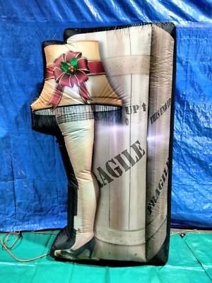 Leg Ramp Inflatable 6' Gemmy Airblown Inflatable Christmas Story PhotoRealistic Leg Lamp ...