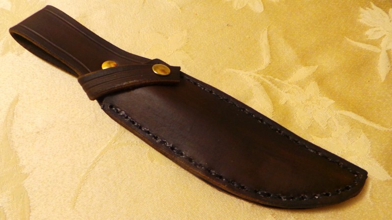 HAND MADE  LEATHER KNIFE SHEATH  6"
