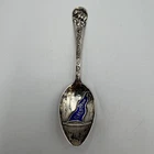 California Sterling Silver 925 With a Bear Design 4in Souvenir Spoon 8.9g