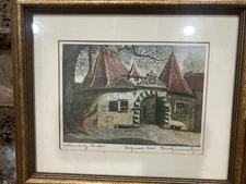 Ernst Geissendorfer Rothenburg Ob Der Tauber Market Square Bavaria - Original