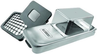 Vegetable Chopper Manual 3 Stainless Steel Blades Container INALLI3093 Alligator