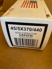 AmRad Round Run Capacitor 45/5 MFD 370/440 VAC USA2236 (NEW)
