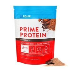 Equip Foods Prime Protein Powder Grass Fed Beef Protein 30 Servings, Chocolate
