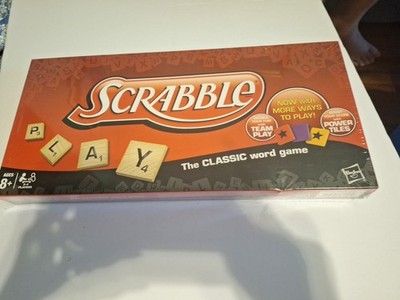 NEW Scrabble Board Game 2012 Hasbro Classic With Power Tiles Word Game
