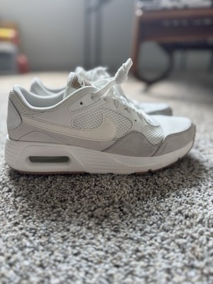 Nike Air Max SC Women's White Platinum Tint Low Top Lace-Up Leather CW4554-108