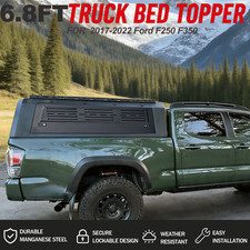 Ford F250 F350 Aluminum Truck Cap 6.8ft Bed 2017-2022 Solid Panels No Drill Ford F250 F350 Aluminum Truck Cap 6.8ft Bed 2017-2022 Solid Panels No Drill