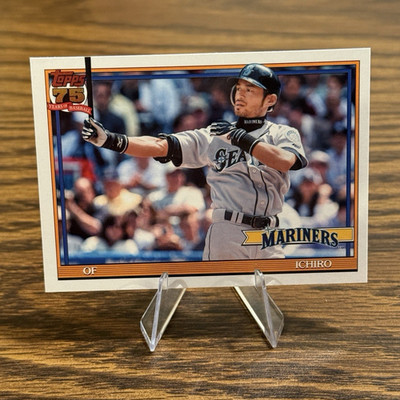 Ichiro Suzuki Topps 2026 Series 1. 75 Years of Baseball Insert #T91-33 Mariners