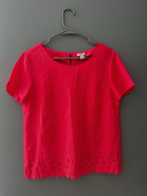 Women’s Vibrant Pink J.Crew Blouse Size A