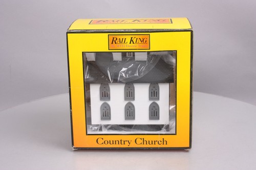 MTH 30-9057 Country Church #5 - Blanco con Borde Negro y Gris EX/Caja | Zustand: Used