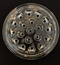 Vintage Frog - Florist / Flower 4.5  Clear Glass 19 Holes