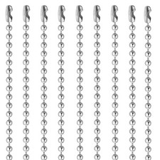 20Pcs 30 Inch Stainless Steel Ball Bead Chain Necklace Chains for Jewelry Making