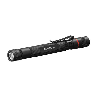 Coast HP3R Rechargeable Penlight, Twist Focus LED, 500 Lumens, Black, Aluminum