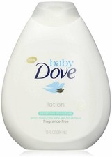 Dove Baby Lotion Sensitive Moisture Hypoallergenic Formula Fragrance-Free 13 Oz