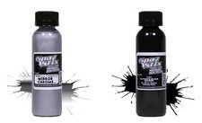 Spaz Stix Mirror Chrome Black Backer 2pack Airbrush Paint SZX10000 SZX10200