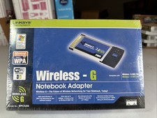 Linksys WPC54G Wireless G PCMCIA Adapter for Laptop Notebook Adaptor Card NEW
