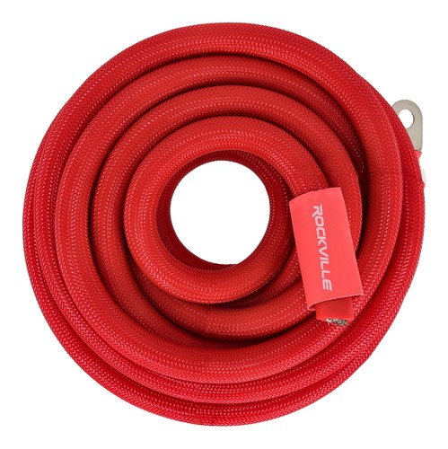 Rockville MZG12R 0 AWG 12 piedi cavo di alimentazione OFC stagnato marino/auto + telaio + terminale ad anello - Foto 3 di 4